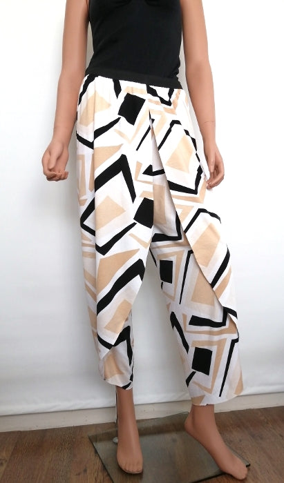 Dhoti-style Tulip-Wrap Pants/Salwar