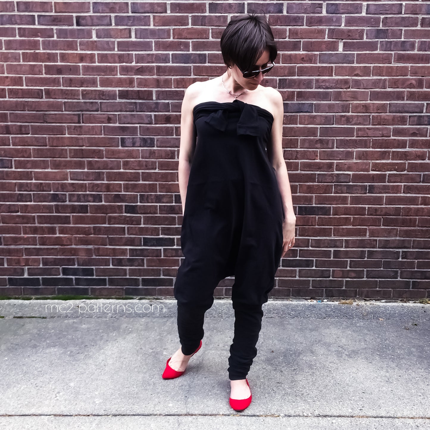 Exaggerated-length Harem-style Jumpsuit