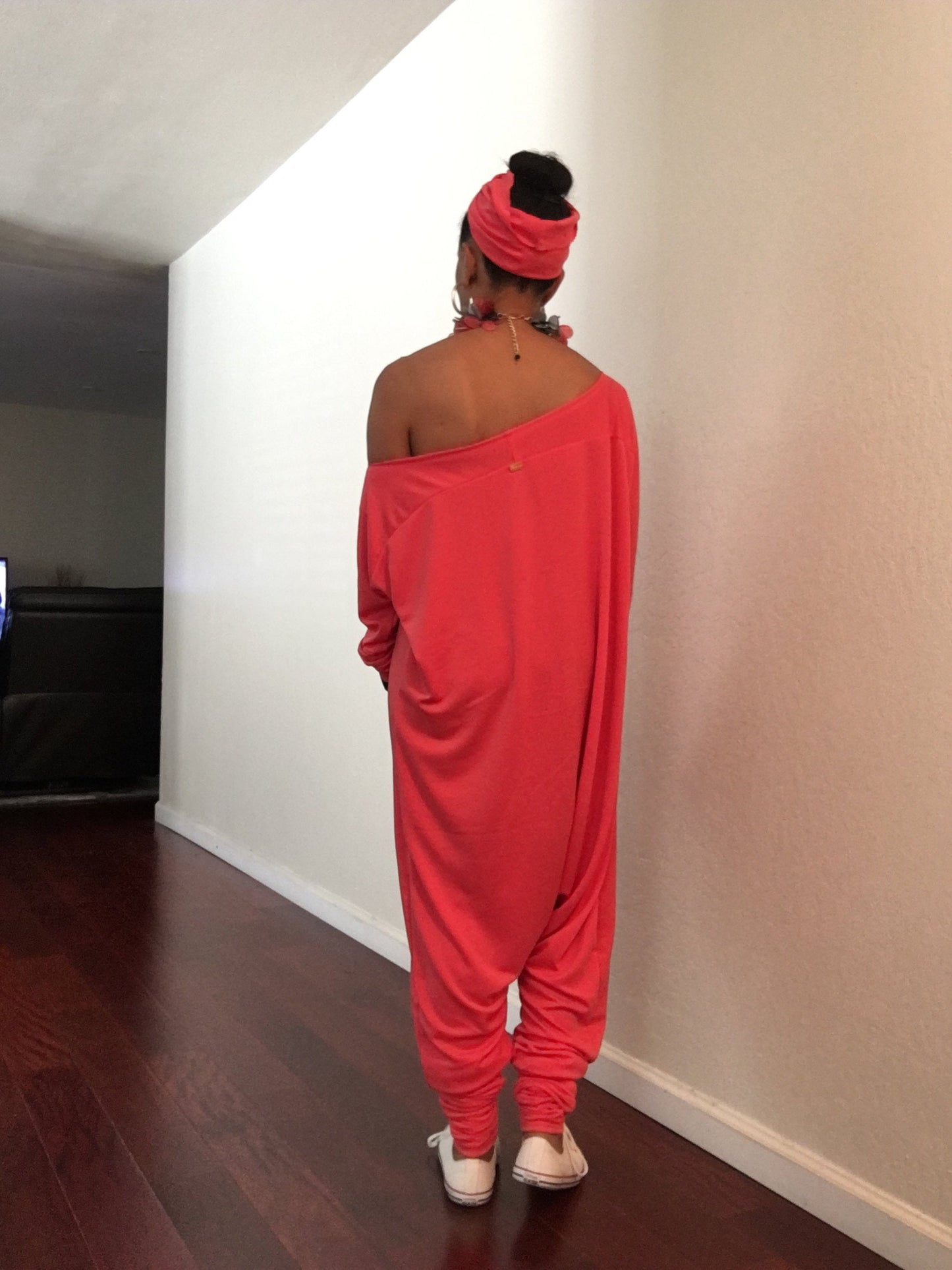 Exaggerated-length Harem-style Jumpsuit