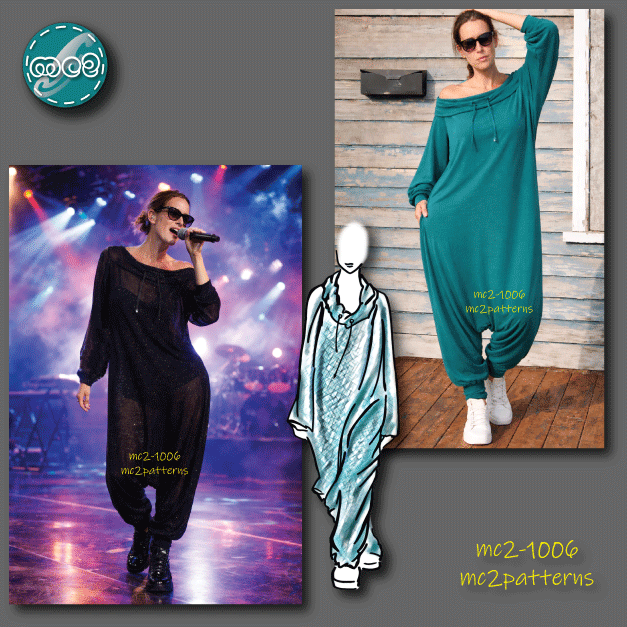 Oversized Harem Jumpsuit / mc2-1006