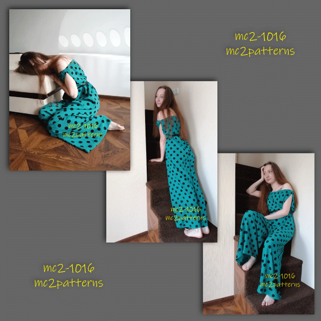 Off-shoulder Playsuit-Dress Boho Maxi