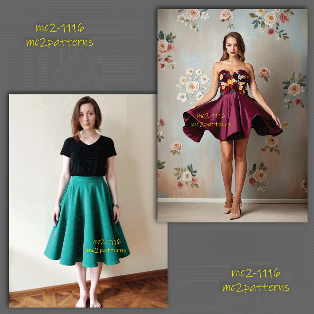 Pull-on Circle Skirt Jersey
