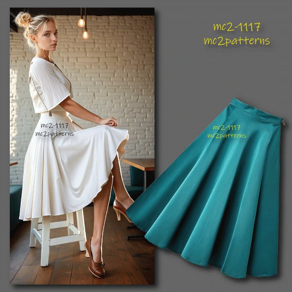 Classy Circle Skirt with Zipper