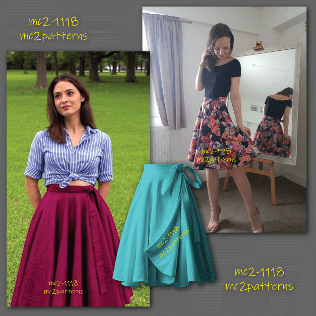 Circle Wrap-Skirt with Pockets