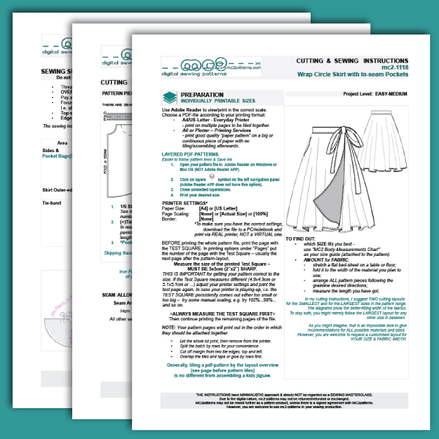 Circle Wrap-Skirt with Pockets