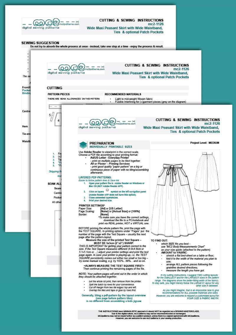 Maxi Wide Peasant Waist-wrap Skirt