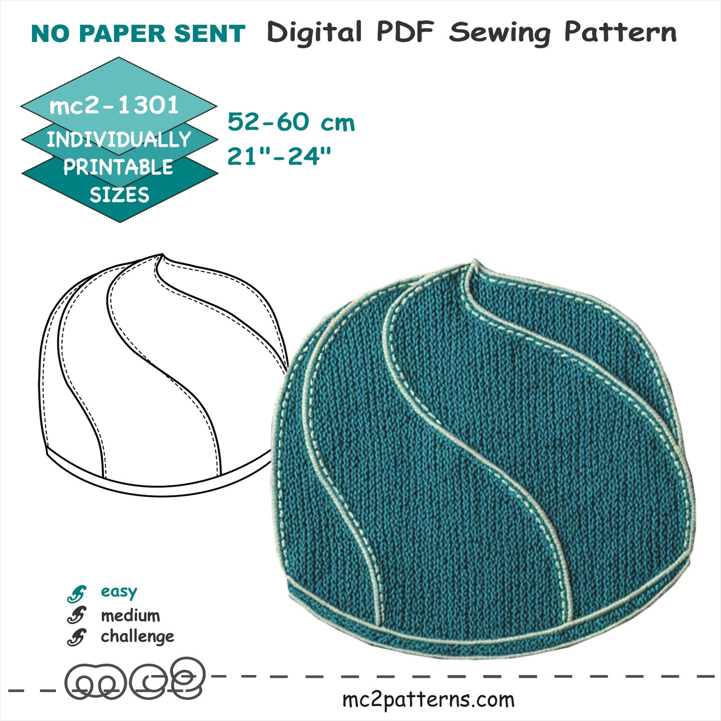 Spiral-Design Hat