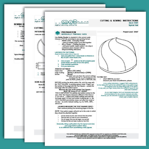 Spiral-Design Hat