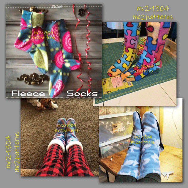 Easy-to-Make Fleece Socks