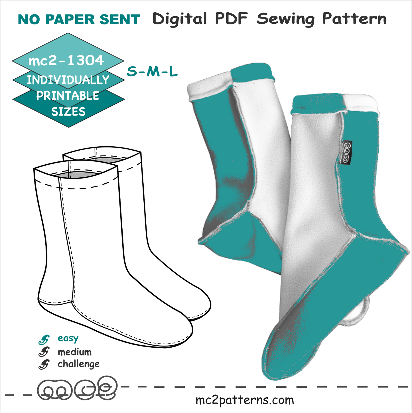 Easy-to-Make Fleece Socks
