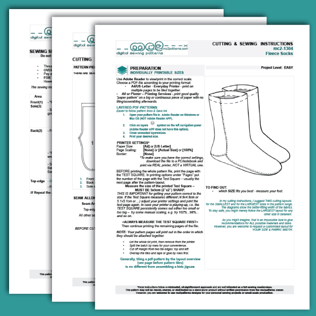Easy-to-Make Fleece Socks
