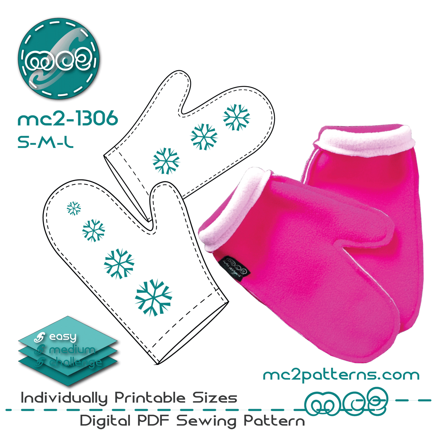 Easy-to-Make Mittens / mc2-1306