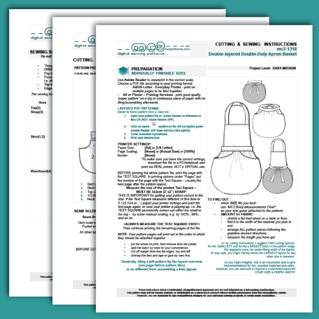 Double-layered Apron-Basket