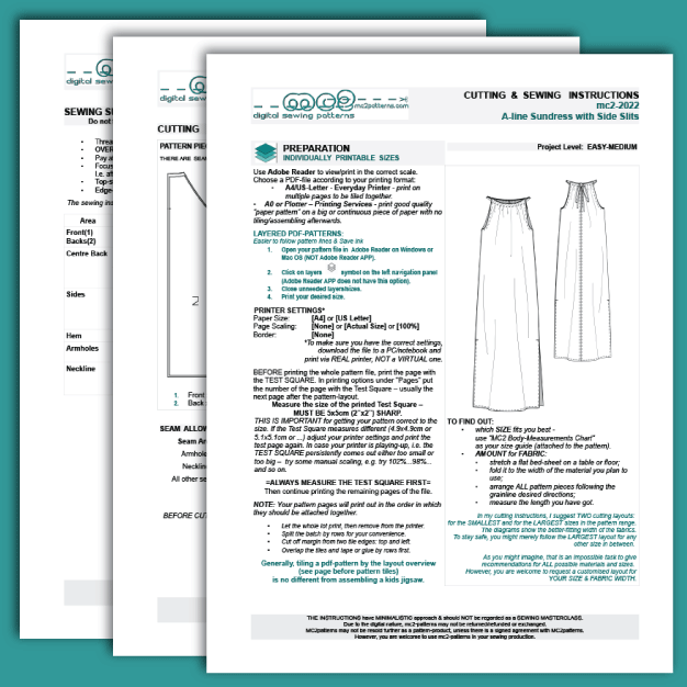 Sundress Nightgown Loose-fit Open-shoulders