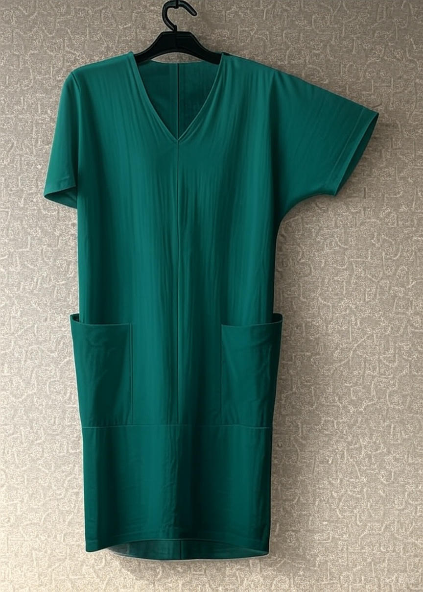 Loose Dress with Dolman Sleeve & Pockets