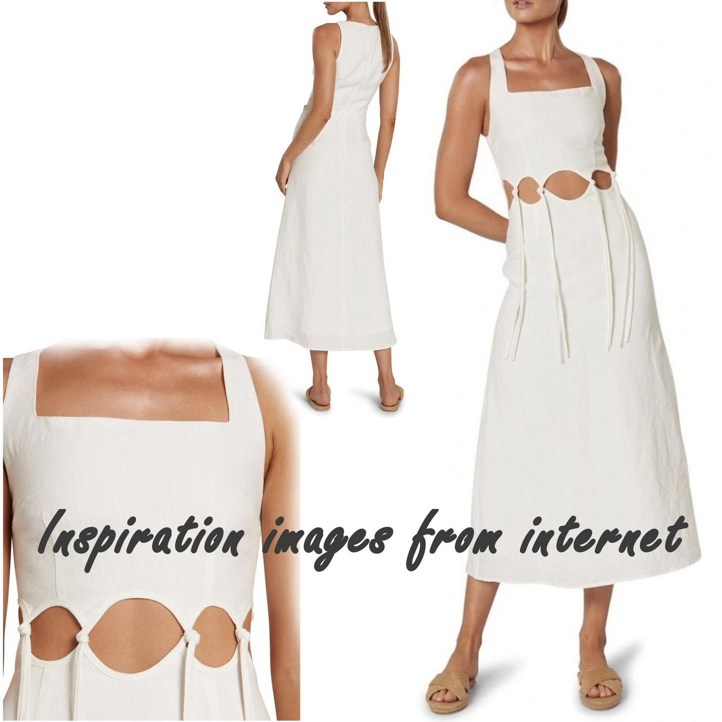 Close-fit Sundress with Front Cut-outs