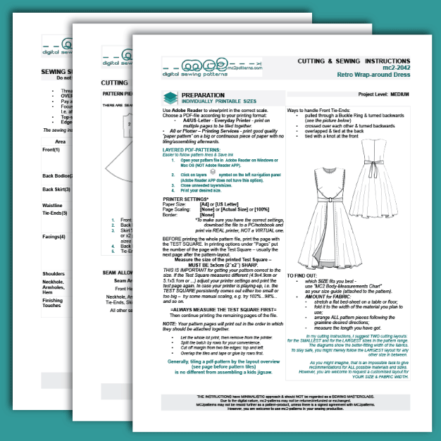 Double-wrap Dress Retro-style