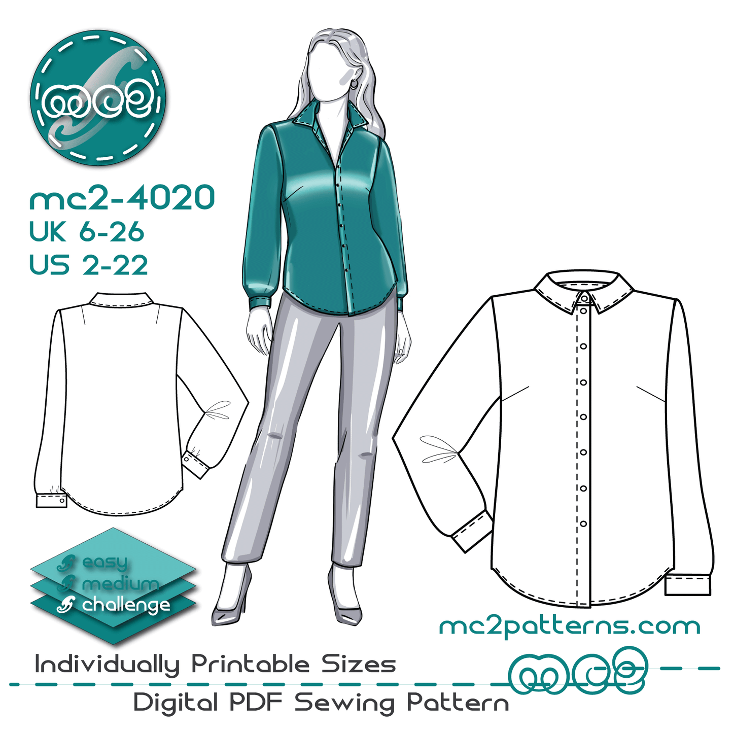 Classic Blouse Shirt / mc2-4020