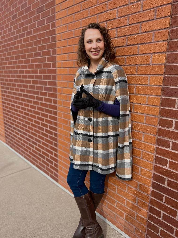 Cropped-Front Cape/Coat