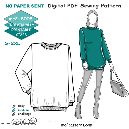 Sweatshirt Jersey Top / mc2-8008