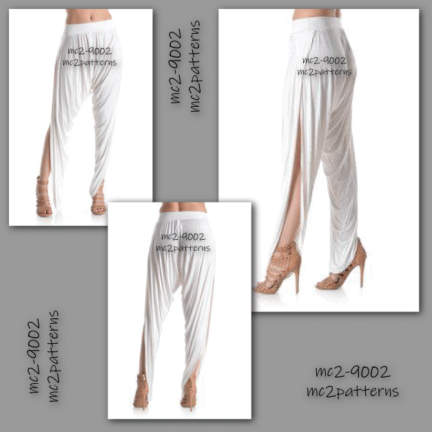 Harem-style Dhoti Pants with High Crotch & Side Wraps
