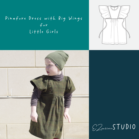 for Kids: Pinafore Dress with Big Wings for Little Girls