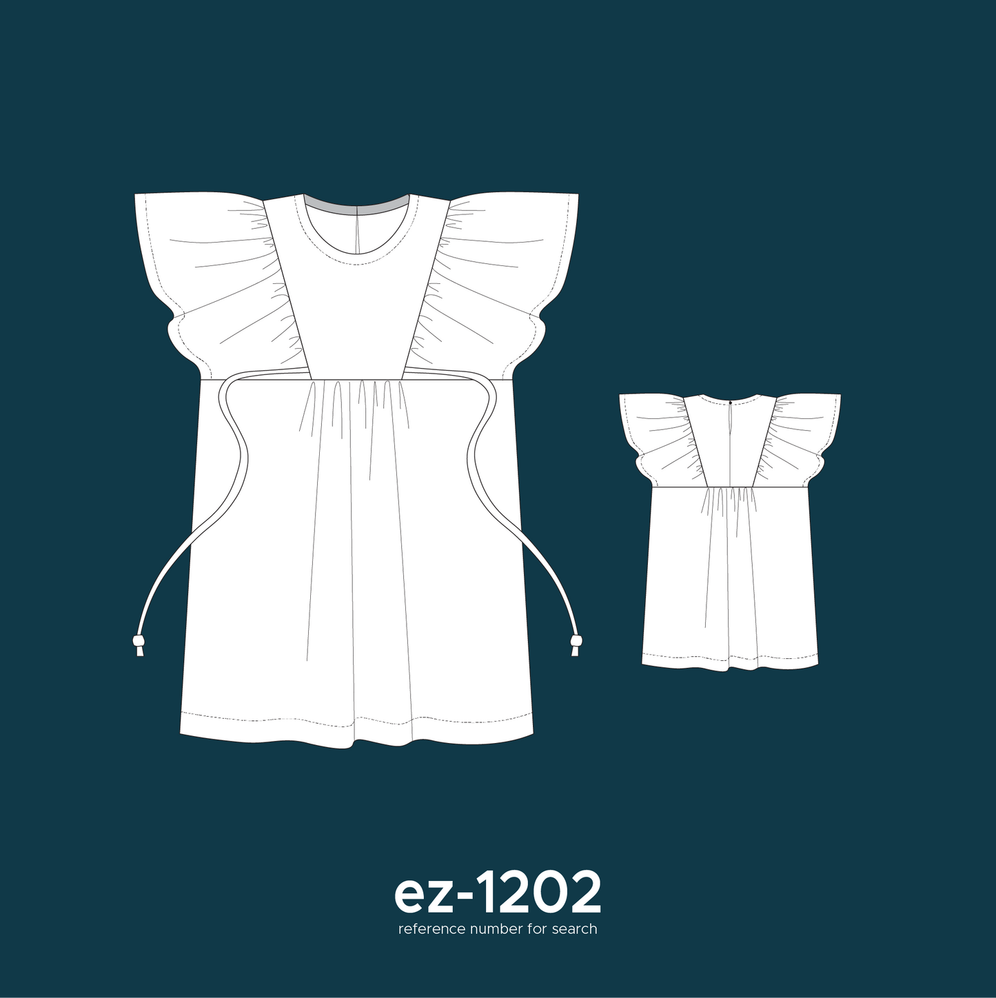 for Kids: Pinafore Dress with Big Wings for Little Girls