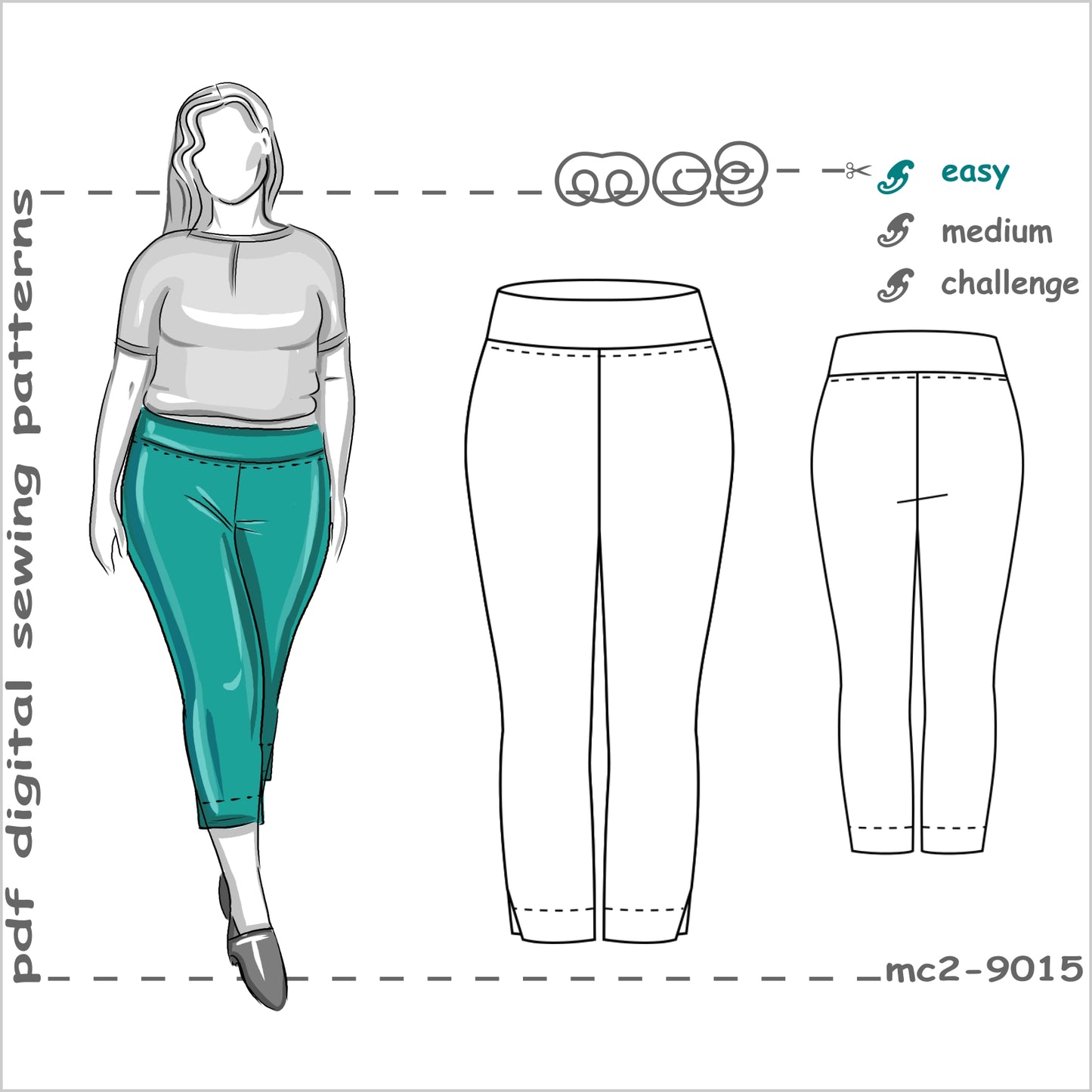 Slim-fit Pull-on Stretchy Cropped Pants