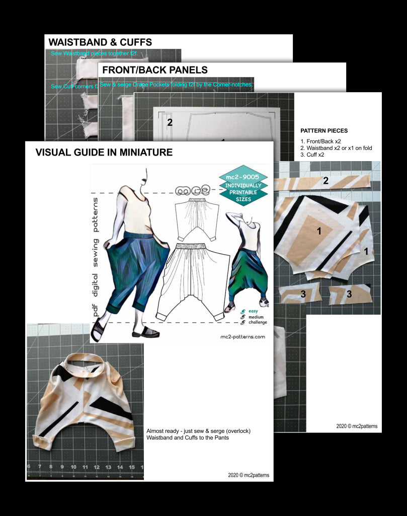 Harem-style Pants with Drape-Pockets