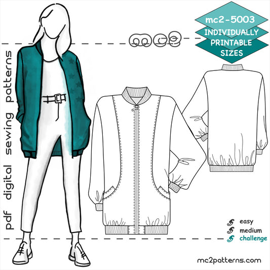 Hip-length Bomber Jacket / mc2-5003