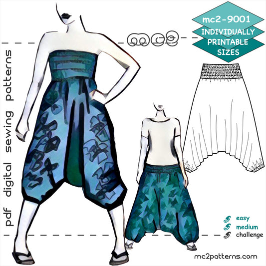 Harem-style Romper-Pants / mc2-9001