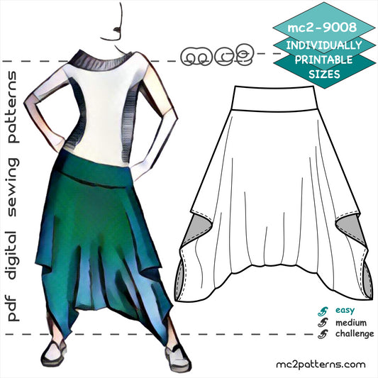 Harem-style Easy-to-Make Pants / mc2-9008