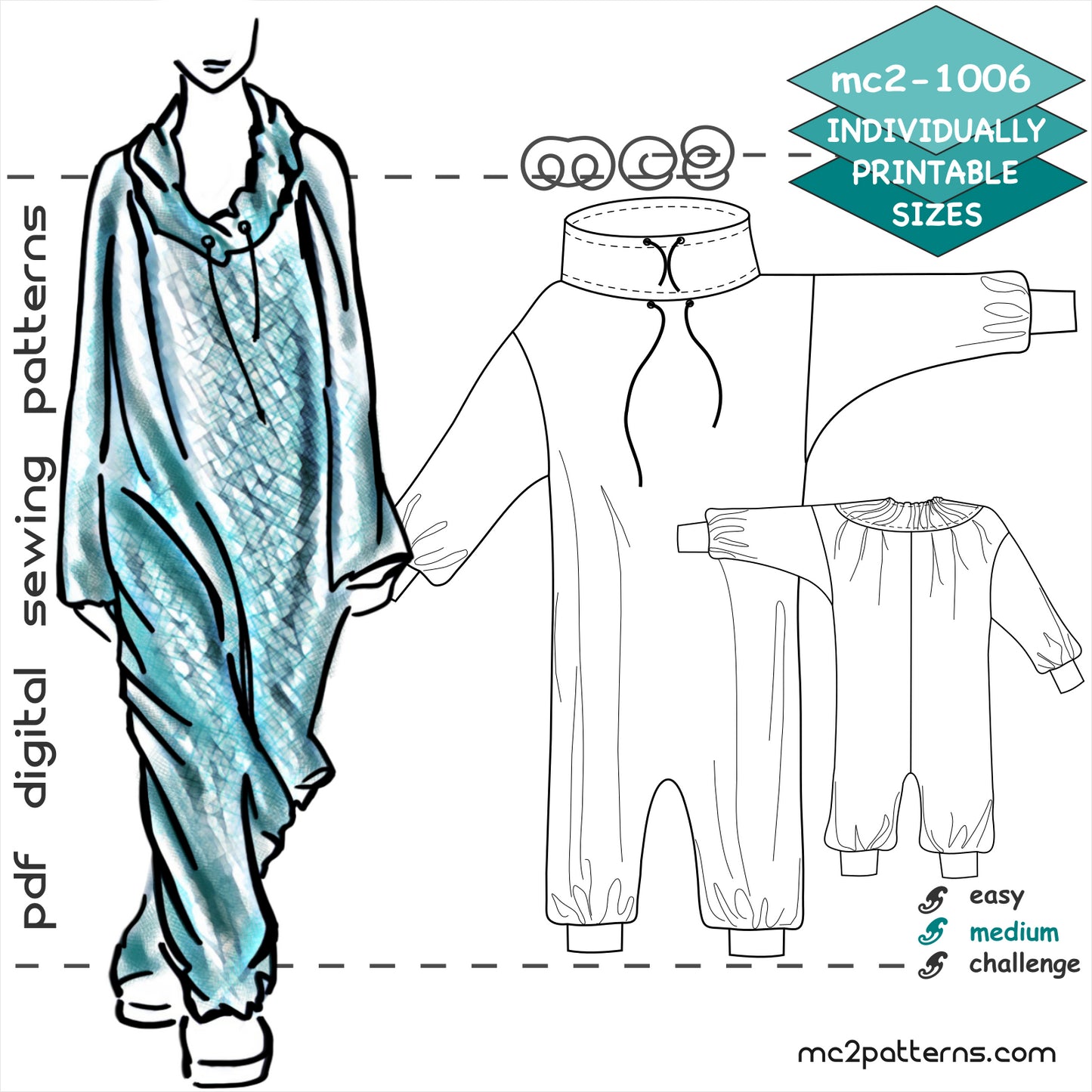 Rihanna-style Oversized Harem Jumpsuit
