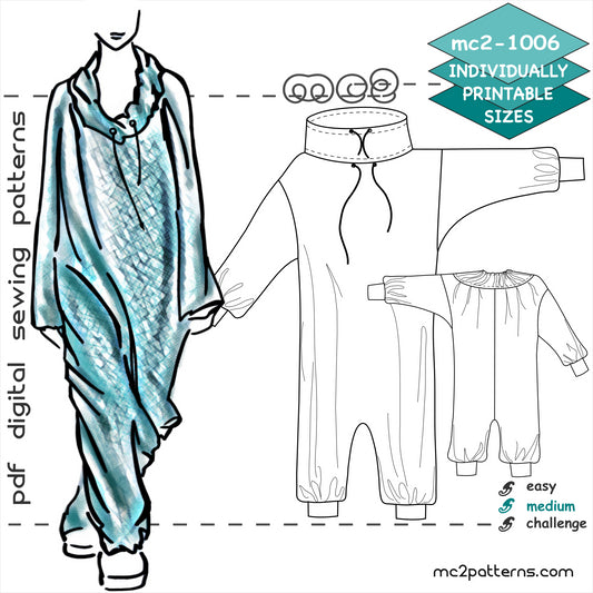 Rihanna-style Oversized Harem Jumpsuit / mc2-1006