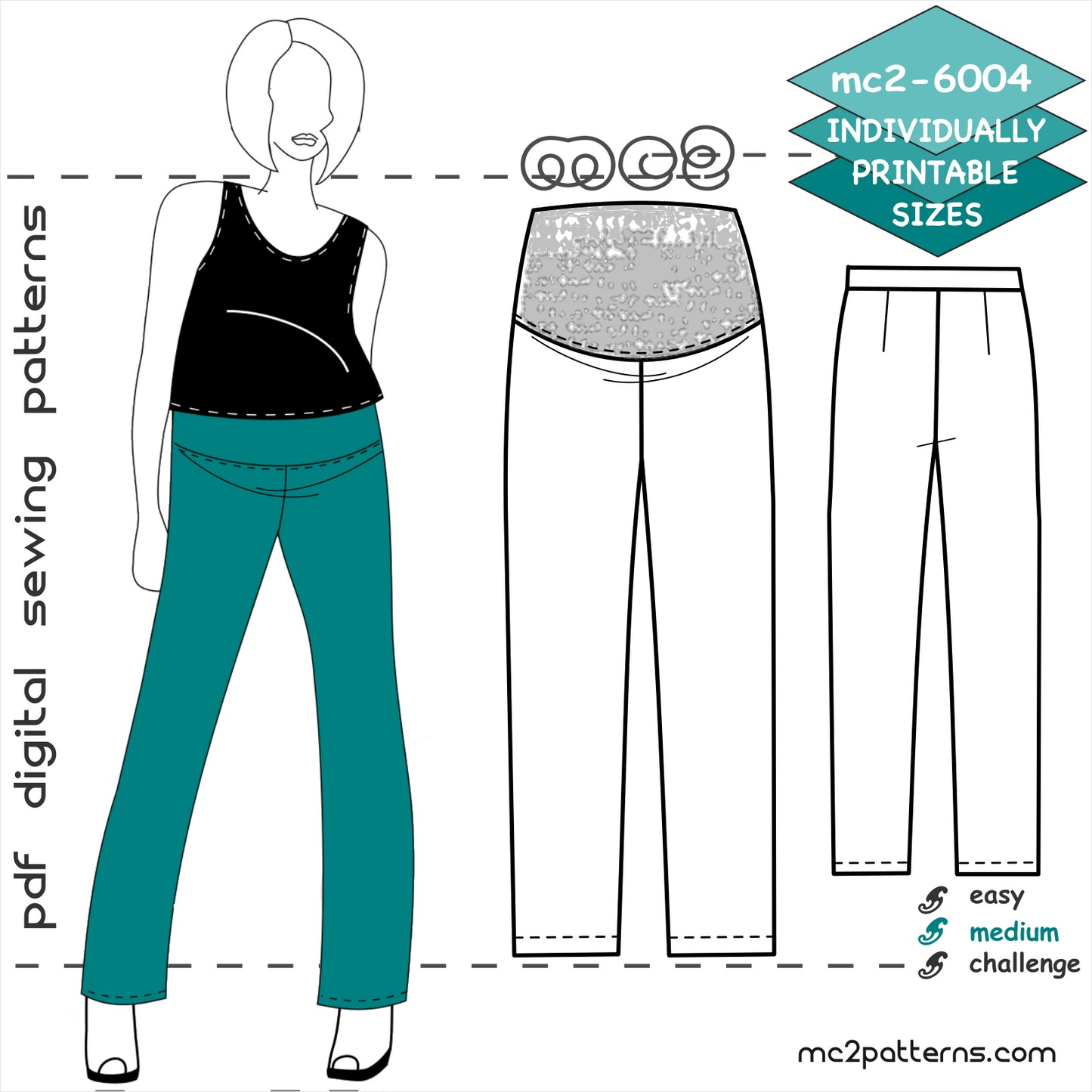 Maternity Straight Trousers/Pants