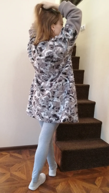 Bomber-style Coat with Lining
