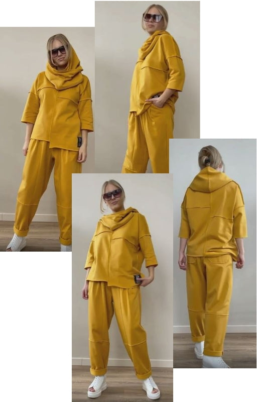 Jersey Pants/Culottes with Raw edges