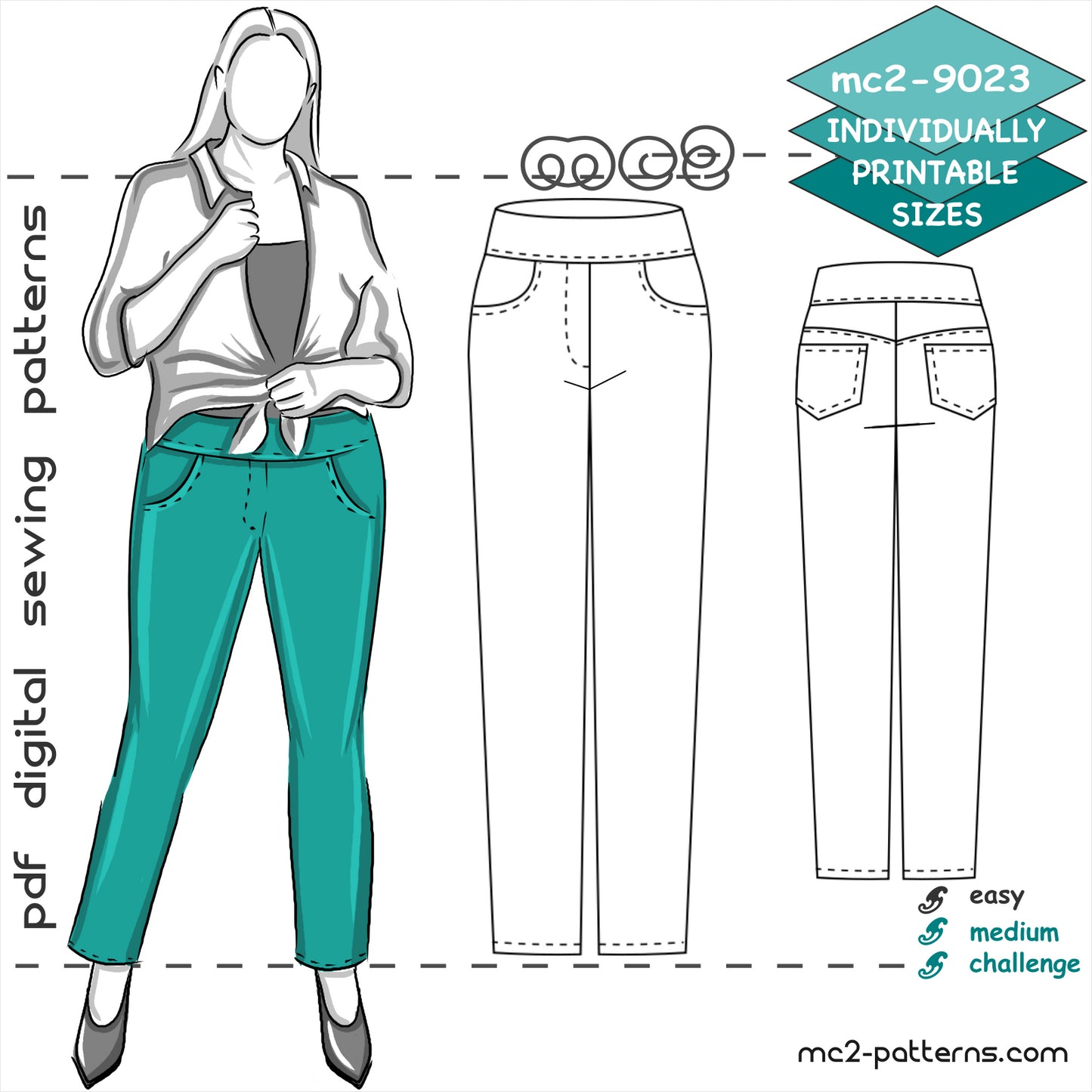 Pull-on Stretchy Jeggings Pants