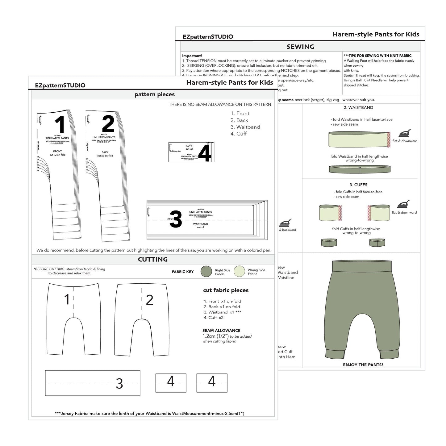 for Kids: Easy Harem Pants
