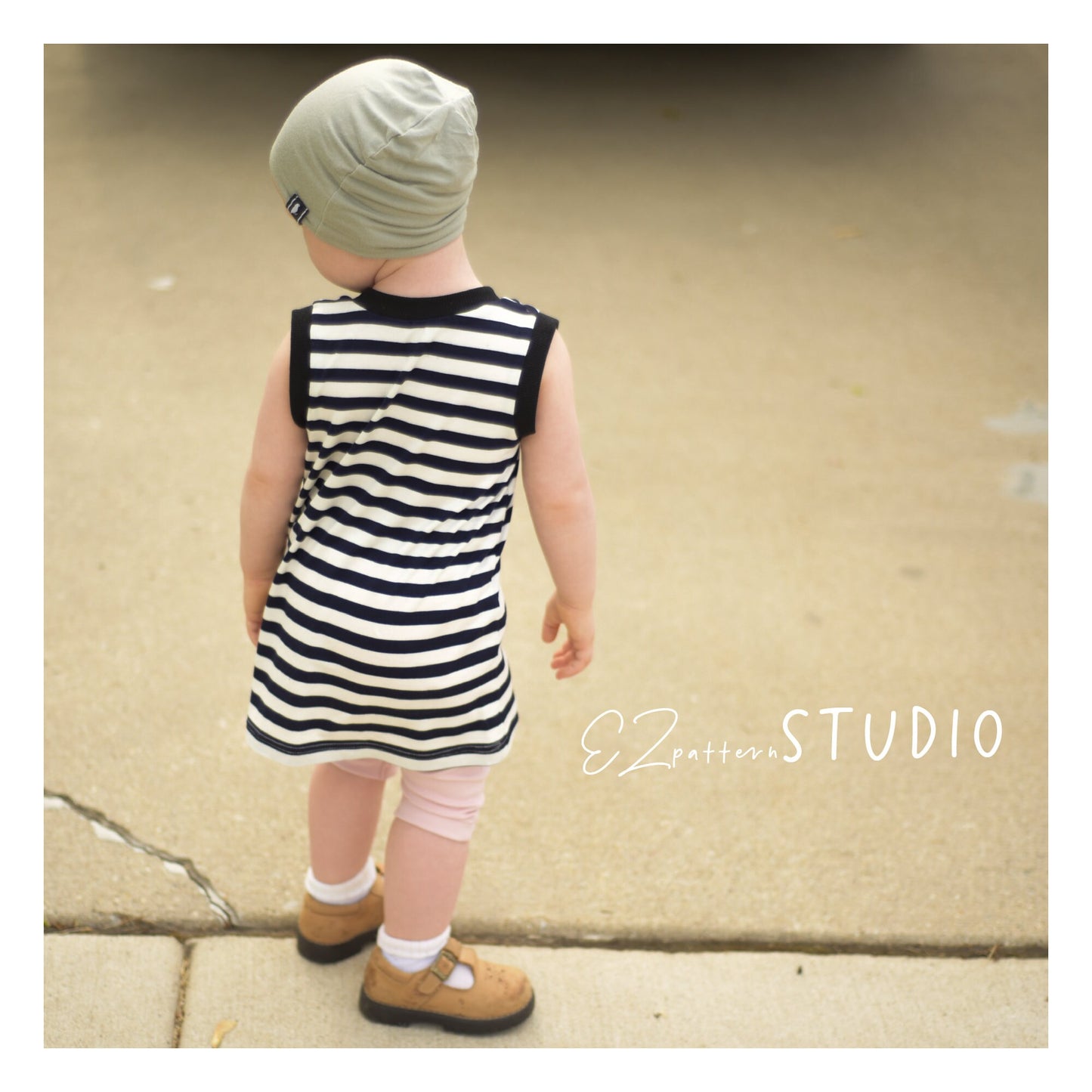 for Toddlers: Jersey Pinafore Dress/ Long Tank Top