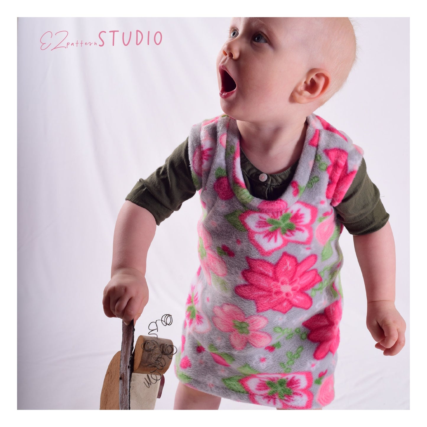 for Toddlers: Jersey Pinafore Dress/ Long Tank Top