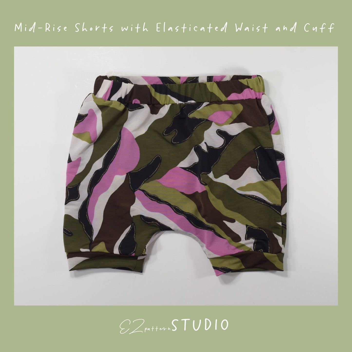 for Kids: Shorts with Elasticated Waist and Cuffs