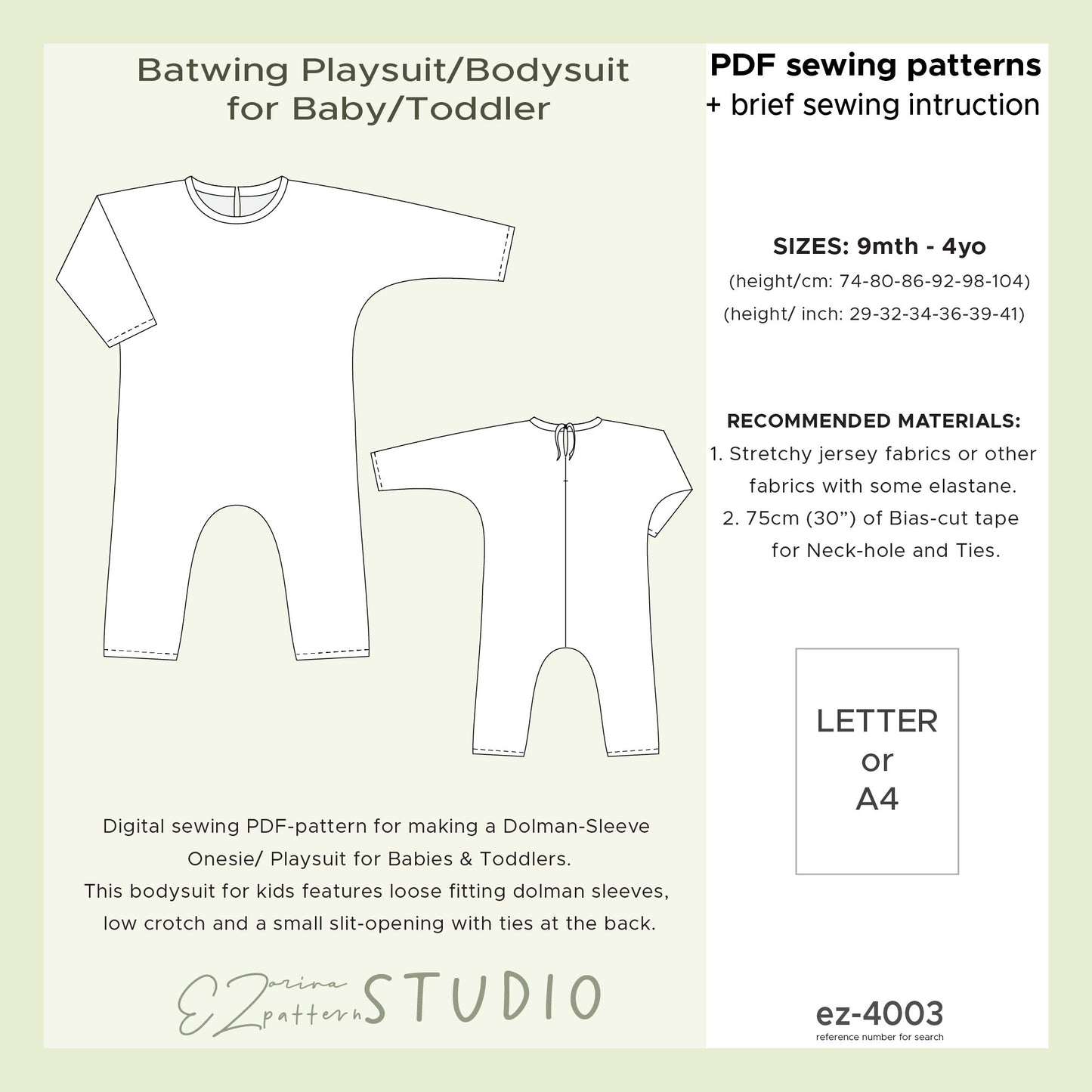 for Toddlers: Batwing Playsuit/Bodysuit