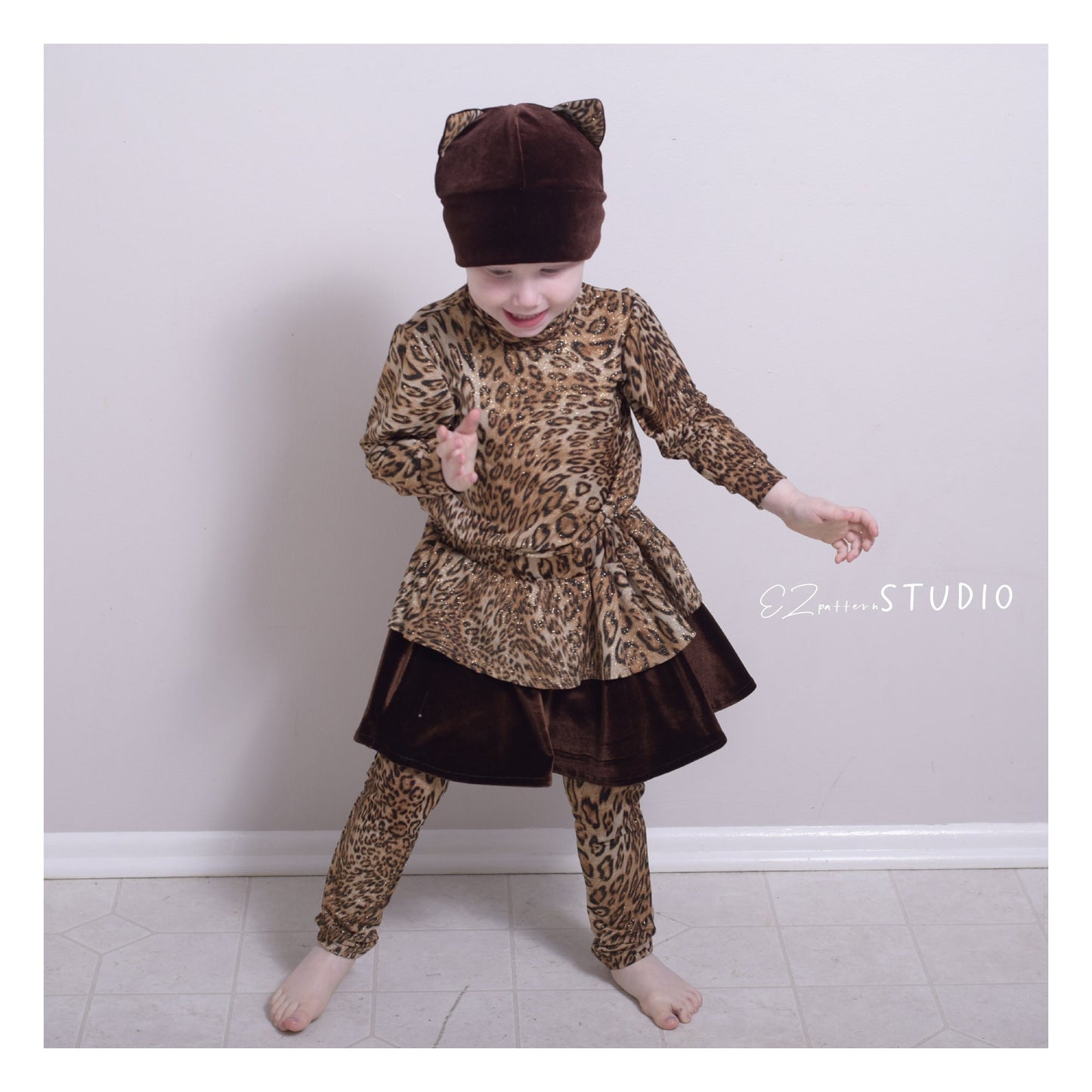 Wedged Beanie Hat with (or without) Ears for Children/Teens/Adults – 12 Sizes