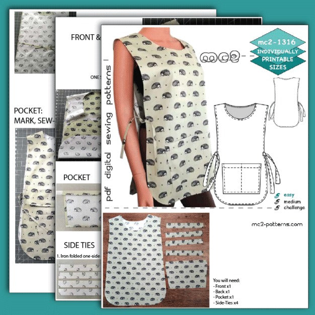 Classic Tabard-Apron Easy-to-make