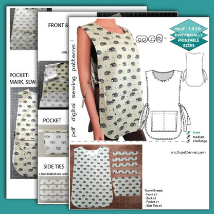 Classic Tabard-Apron Easy-to-make