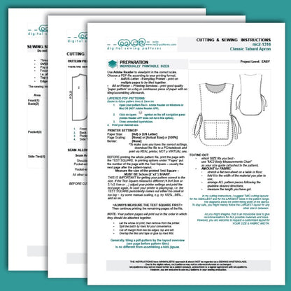 Classic Tabard-Apron Easy-to-make
