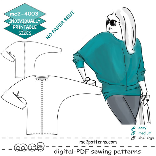 Jersey Dolman/Batwing Top