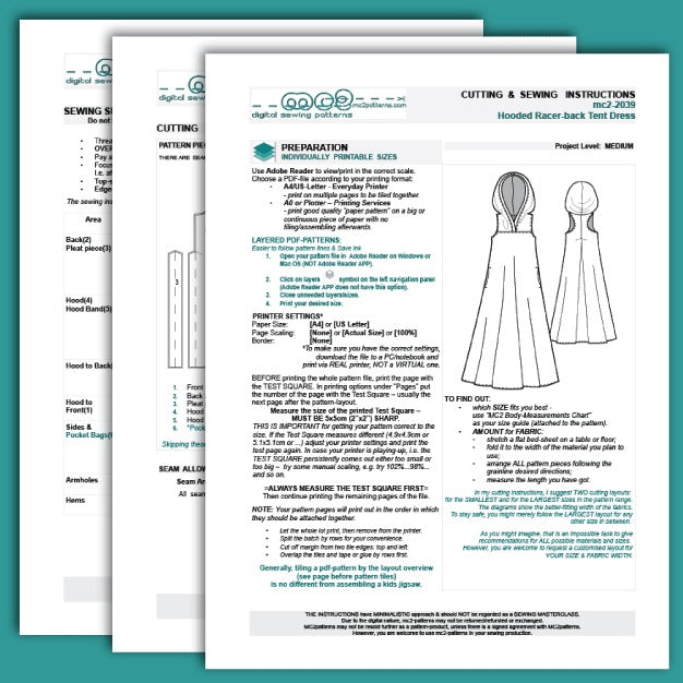 Racer-back Hoodie Tent Dress Maternity-suitable