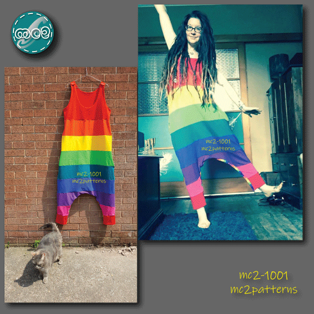 Harem-style Jumpsuit, Racer-back / mc2-1001